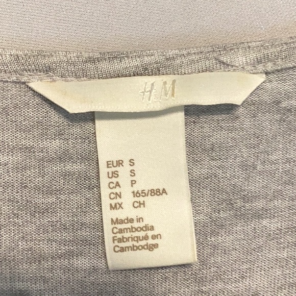 H&M grey t-shirt dress size small - Picture 5 of 5